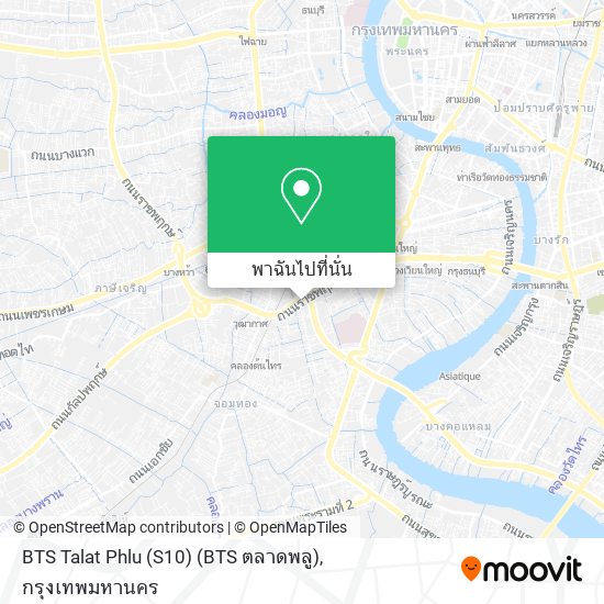 BTS Talat Phlu (S10) (BTS ตลาดพลู) แผนที่