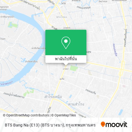 BTS Bang Na (E13) (BTS บางนา) แผนที่