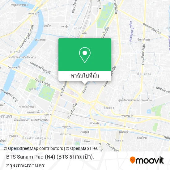BTS Sanam Pao (N4) (BTS สนามเป้า) แผนที่