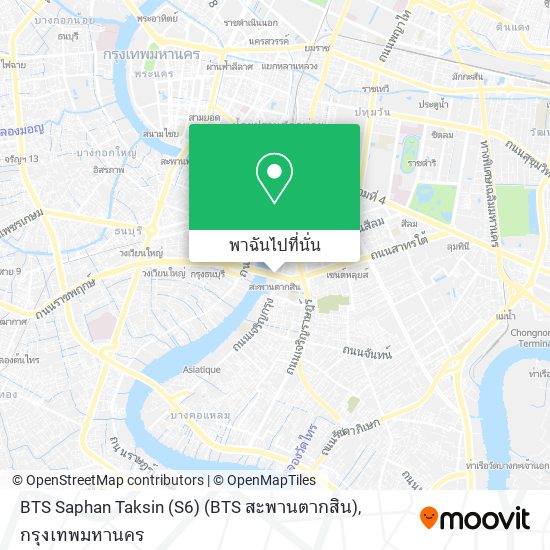 BTS Saphan Taksin (S6) (BTS สะพานตากสิน) แผนที่