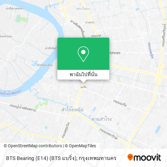 BTS Bearing (E14) (BTS แบริ่ง) แผนที่