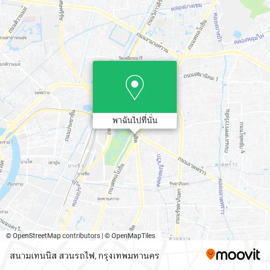 สนามเทนนิส สวนรถไฟ แผนที่