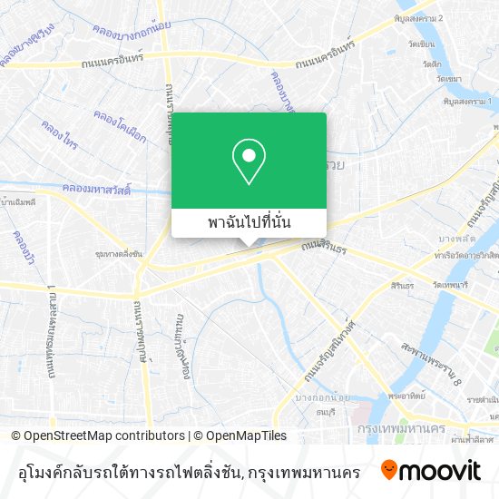 อุโมงค์กลับรถใต้ทางรถไฟตลิ่งชัน แผนที่