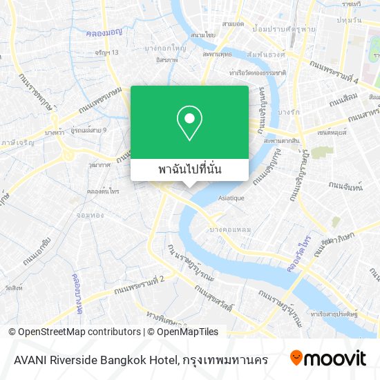 AVANI Riverside Bangkok Hotel แผนที่