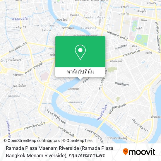 Ramada Plaza Maenam Riverside (Ramada Plaza Bangkok Menam Riverside) แผนที่