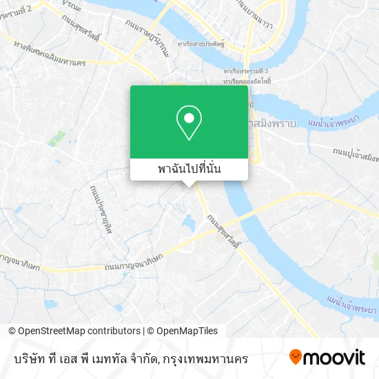 บริษัท ที เอส พี เมททัล จำกัด แผนที่