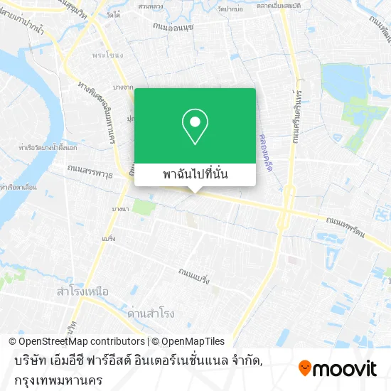 บริษัท เอ็มอีซี ฟาร์อีสต์ อินเตอร์เนชั่นแนล จำกัด แผนที่