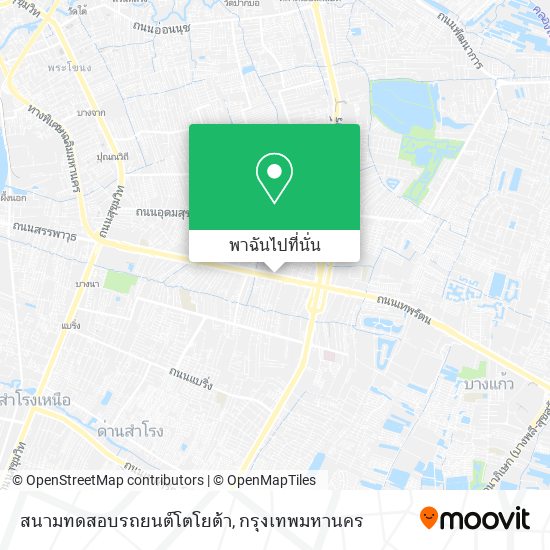 สนามทดสอบรถยนต์โตโยต้า แผนที่