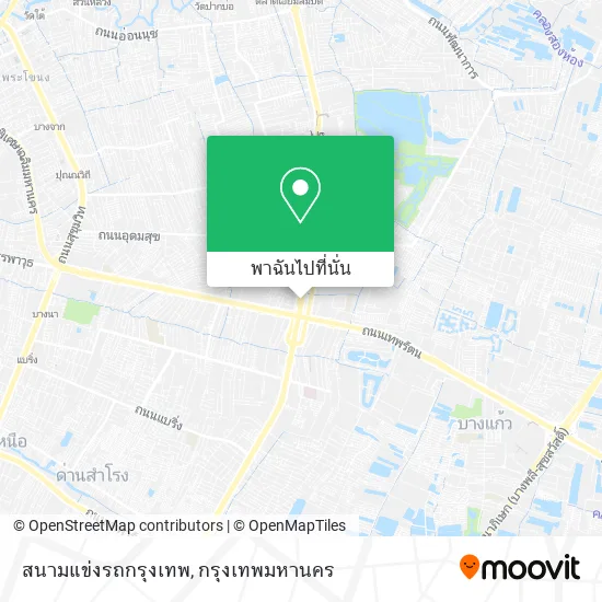 สนามแข่งรถกรุงเทพ แผนที่