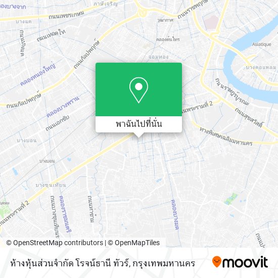 ห้างหุ้นส่วนจำกัด โรจน์ธานี ทัวร์ แผนที่