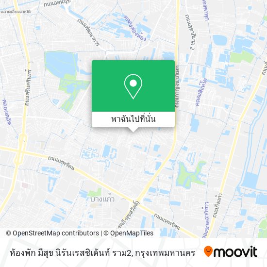 ห้องพัก มีสุข นิรันเรสซิเด้นท์ ราม2 แผนที่