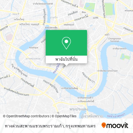 ทางด่วนสะพานแขวนพระรามเก้า แผนที่