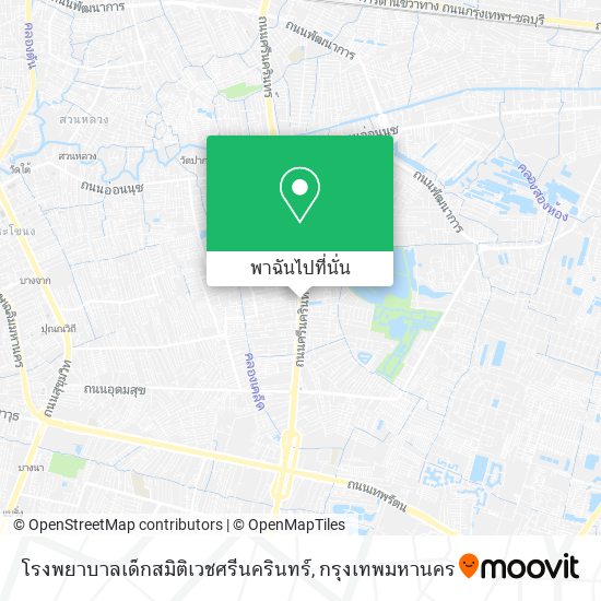 โรงพยาบาลเด็กสมิติเวชศรีนครินทร์ แผนที่