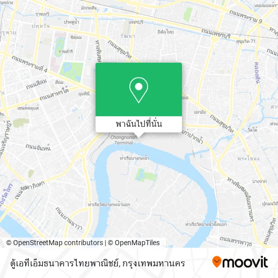 ตู้เอทีเอ็มธนาคารไทยพาณิชย์ แผนที่