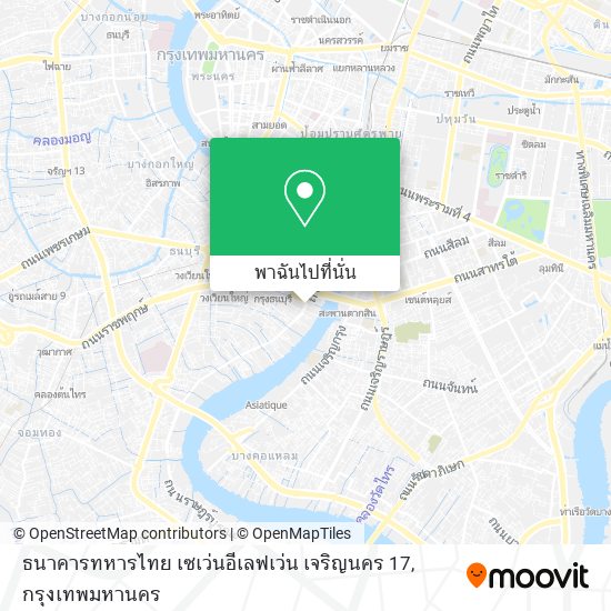 ธนาคารทหารไทย เซเว่นอีเลฟเว่น เจริญนคร 17 แผนที่