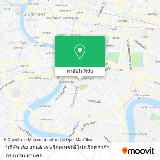บริษัท เอ็ม แอนด์ เอ พร็อพเพอร์ตี้ โปรเจ็คส์ จำกัด แผนที่
