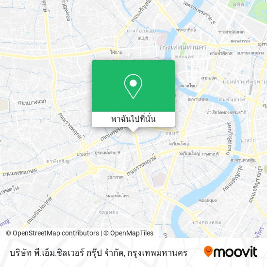 บริษัท พี.เอ็ม.ซิลเวอร์ กรุ๊ป จำกัด แผนที่