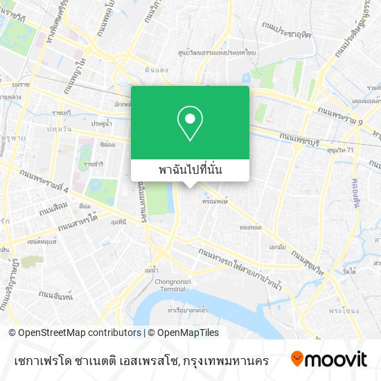 เซกาเฟรโด ซาเนตติ เอสเพรสโซ แผนที่