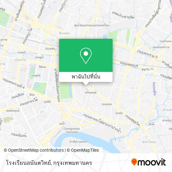 โรงเรียนอนันตวิทย์ แผนที่