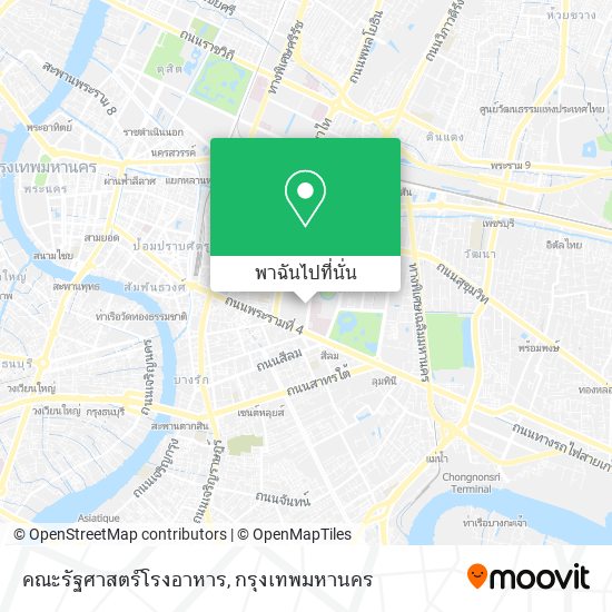 คณะรัฐศาสตร์โรงอาหาร แผนที่