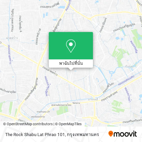 The Rock Shabu Lat Phrao 101 แผนที่