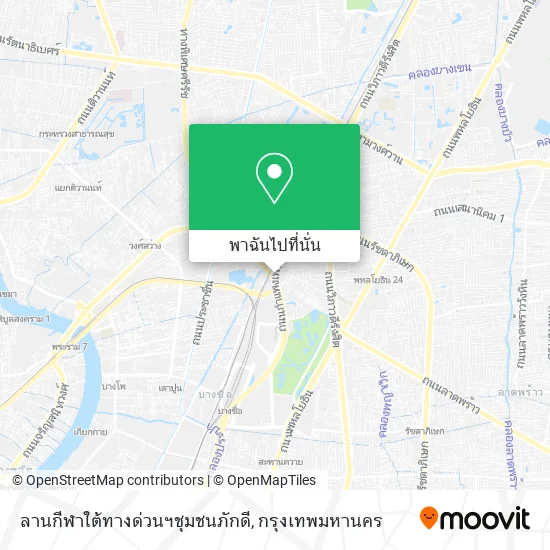 ลานกีฬาใต้ทางด่วนฯชุมชนภักดี แผนที่