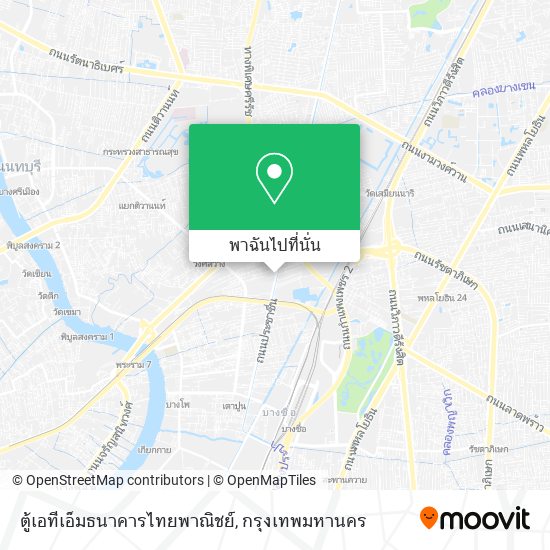 ตู้เอทีเอ็มธนาคารไทยพาณิชย์ แผนที่