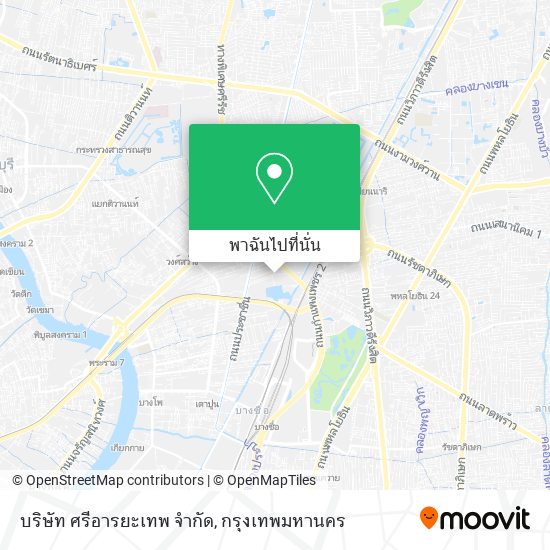 บริษัท ศรีอารยะเทพ จำกัด แผนที่