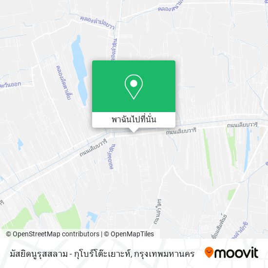 มัสยิดนูรุสสลาม - กุโบร์โต๊ะเยาะห์ แผนที่