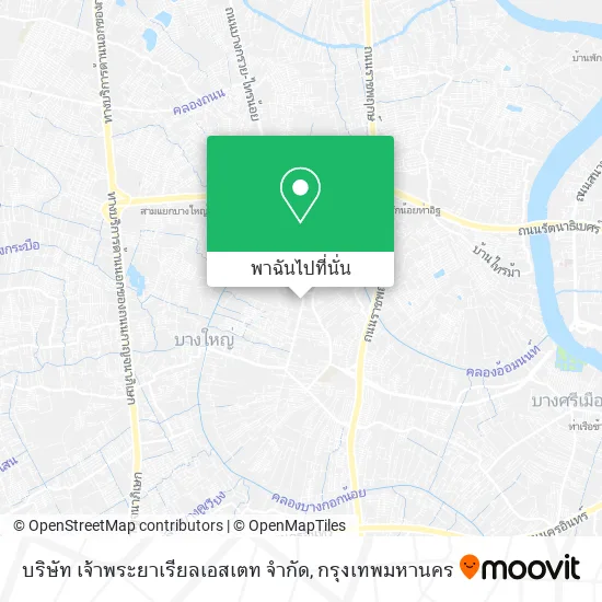 บริษัท เจ้าพระยาเรียลเอสเตท จำกัด แผนที่