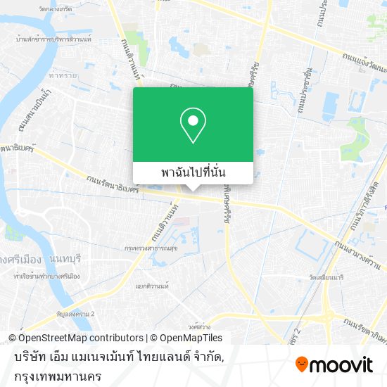 บริษัท เอ็ม แมเนจเม้นท์ ไทยแลนด์ จํากัด แผนที่