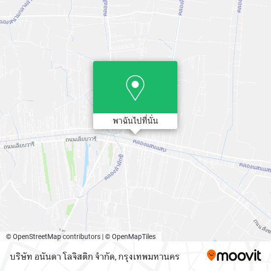 บริษัท อนันดา โลจิสติก จํากัด แผนที่