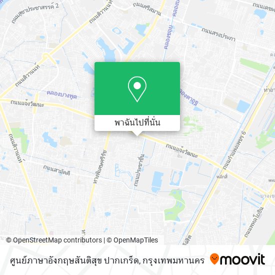 ศูนย์ภาษาอังกฤษสันติสุข ปากเกร็ด แผนที่