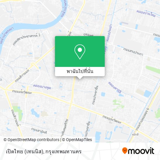 เปิดไทย (เทนนิส) แผนที่