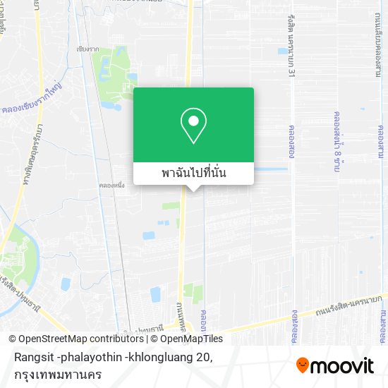 Rangsit -phalayothin -khlongluang 20 แผนที่