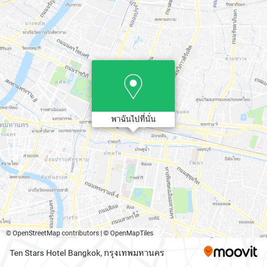 Ten Stars Hotel Bangkok แผนที่