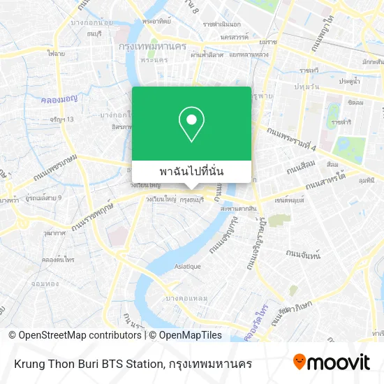 Krung Thon Buri BTS Station แผนที่
