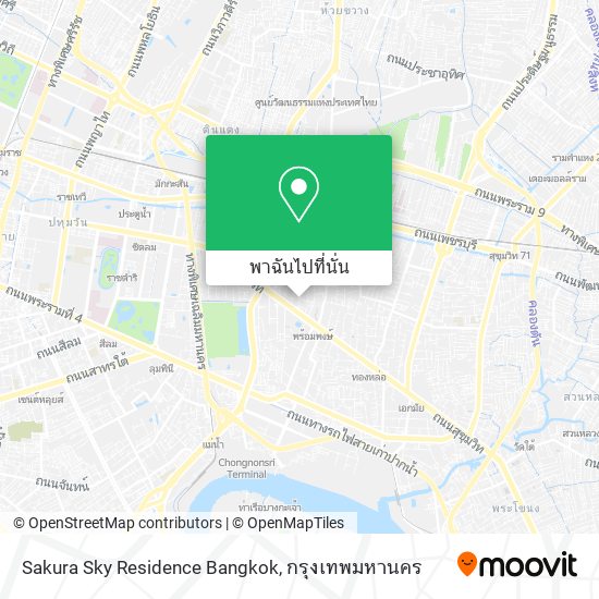 Sakura Sky Residence Bangkok แผนที่