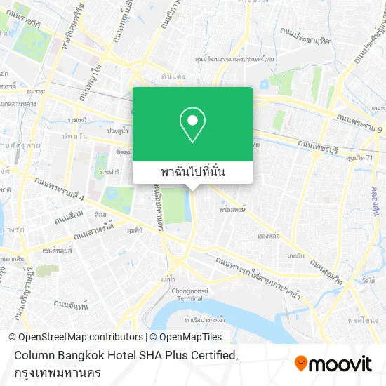 Column Bangkok Hotel SHA Plus Certified แผนที่