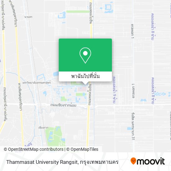 Thammasat University Rangsit แผนที่