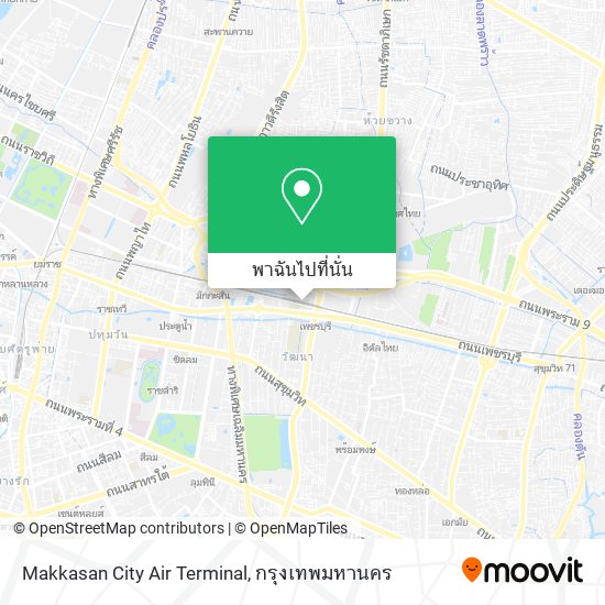Makkasan City Air Terminal แผนที่
