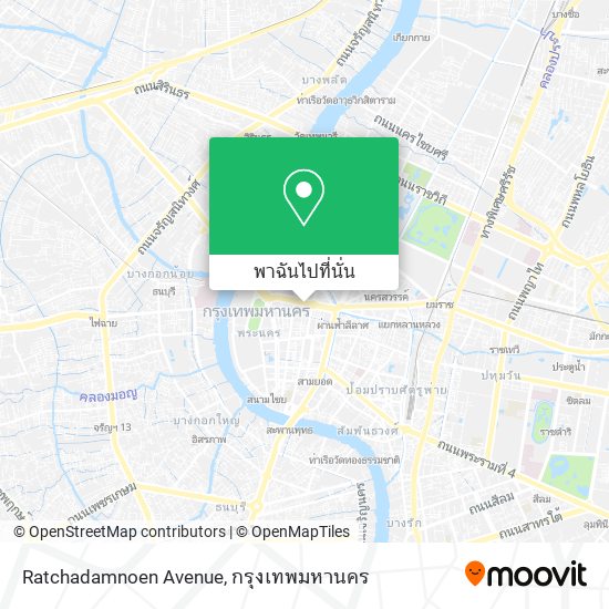 Ratchadamnoen Avenue แผนที่