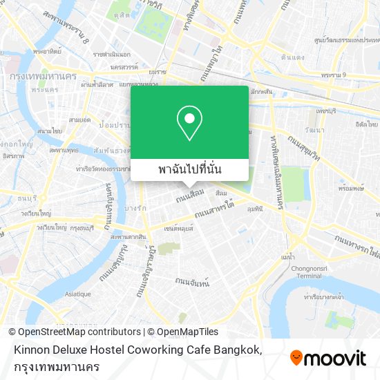 Kinnon Deluxe Hostel Coworking Cafe Bangkok แผนที่