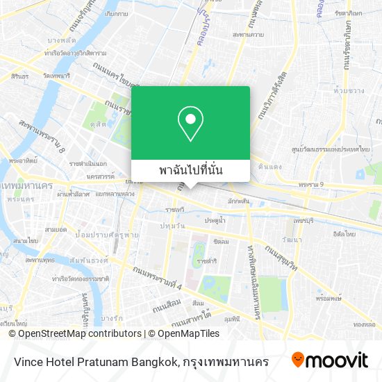 Vince Hotel Pratunam Bangkok แผนที่