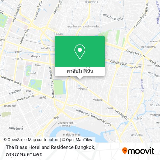 The Bless Hotel and Residence Bangkok แผนที่