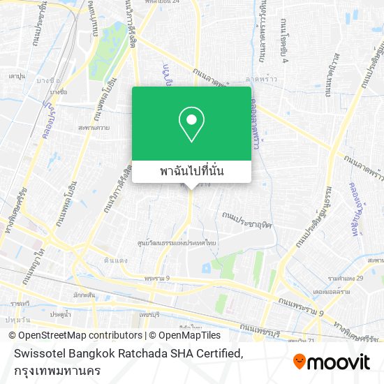 Swissotel Bangkok Ratchada SHA Certified แผนที่