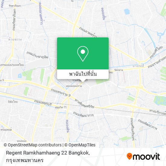 Regent Ramkhamhaeng 22 Bangkok แผนที่