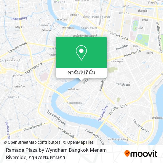 Ramada Plaza by Wyndham Bangkok Menam Riverside แผนที่