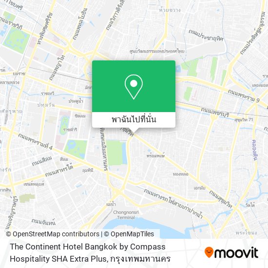 The Continent Hotel Bangkok by Compass Hospitality SHA Extra Plus แผนที่