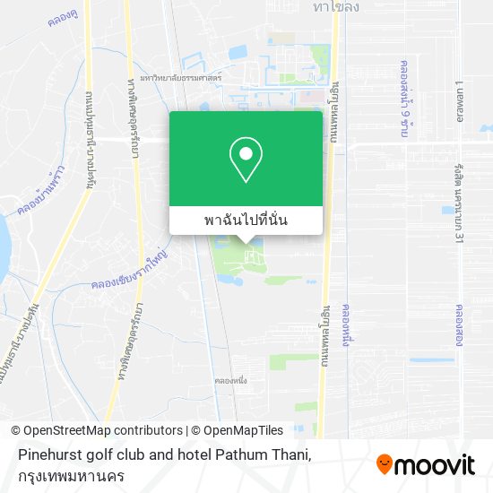 Pinehurst golf club and hotel Pathum Thani แผนที่